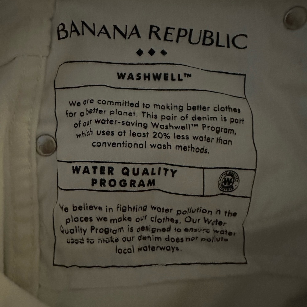 Banana Republic Factory White Slouch Jeans Size 10/30 Petite - Picture 12 of 12